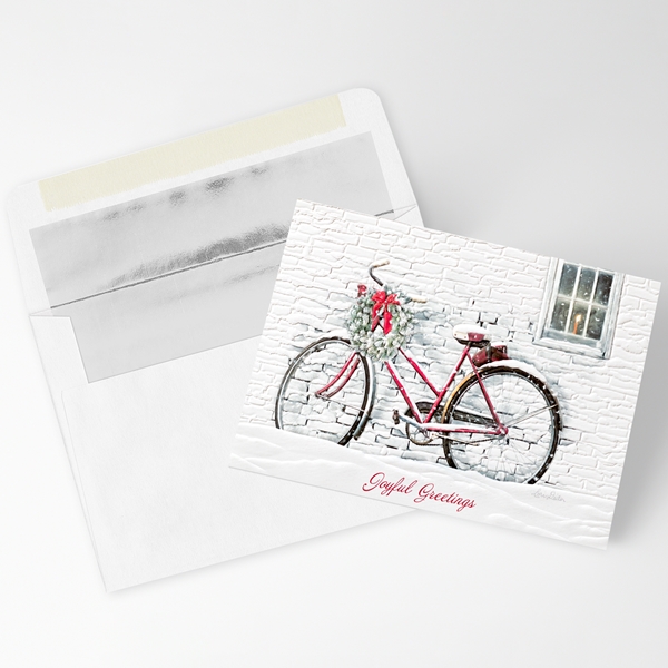 Alternate view:ALT1 of Christmas Bike Holiday Cards