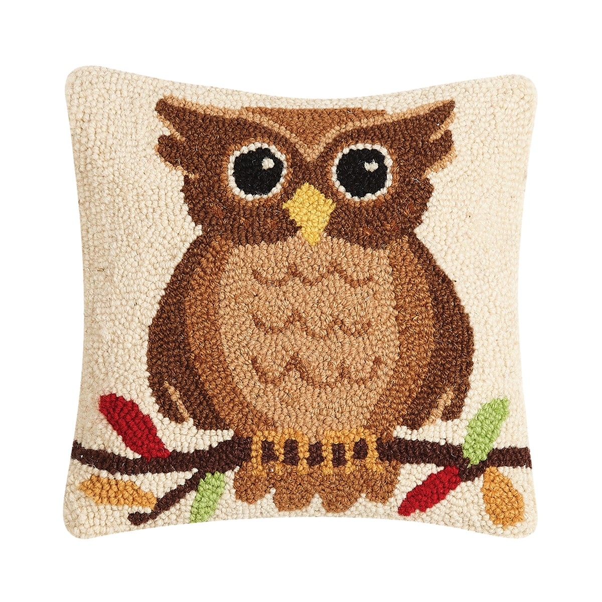 Fall Owl Latch Hook Pillow