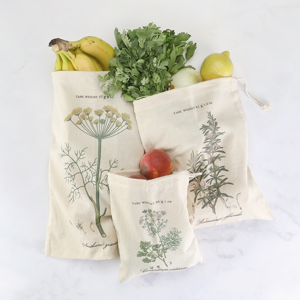 Alternate view: of Garden Herbs Produce Bag Set