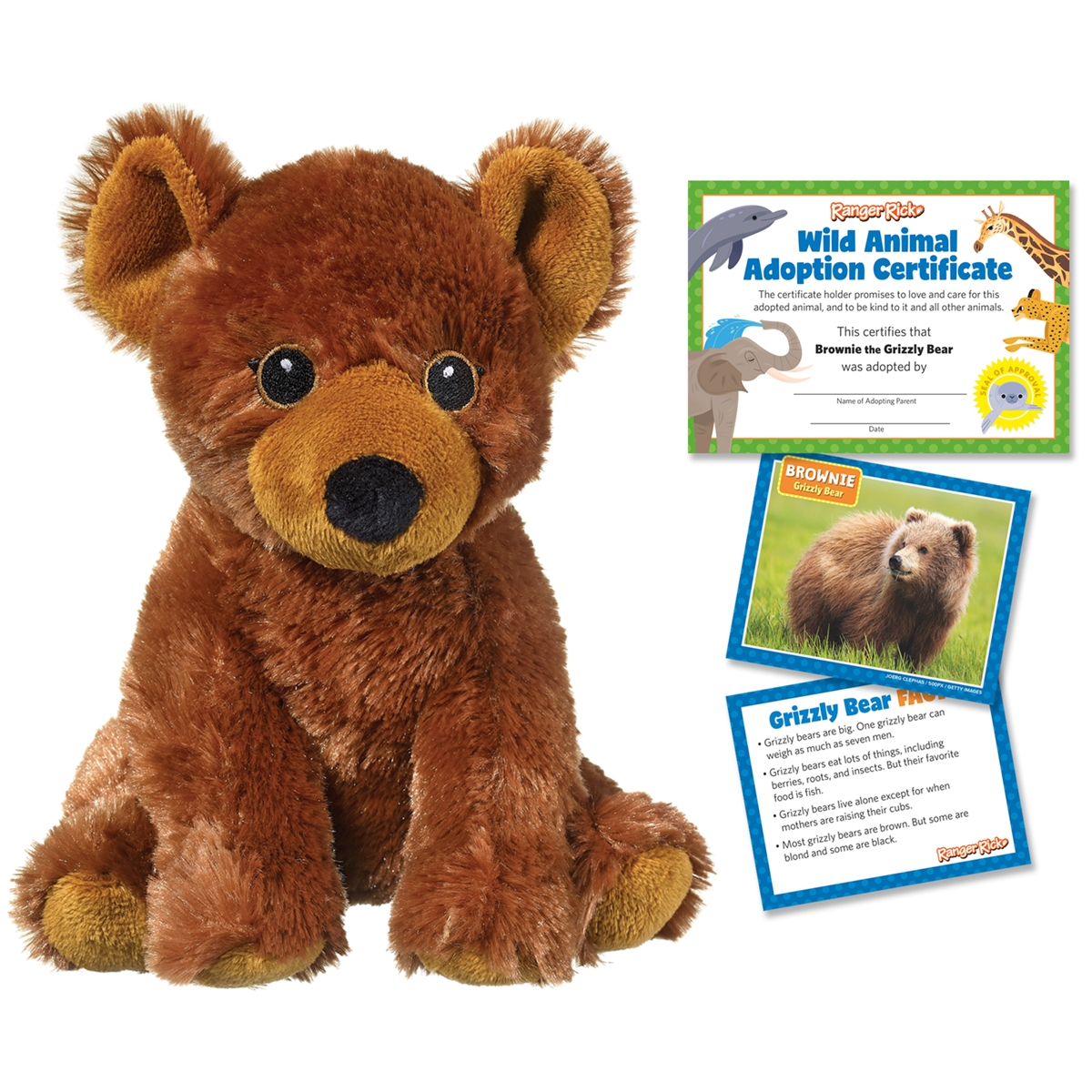 Ranger Rick Eco-Friendly Adoption Kit - Grizzly