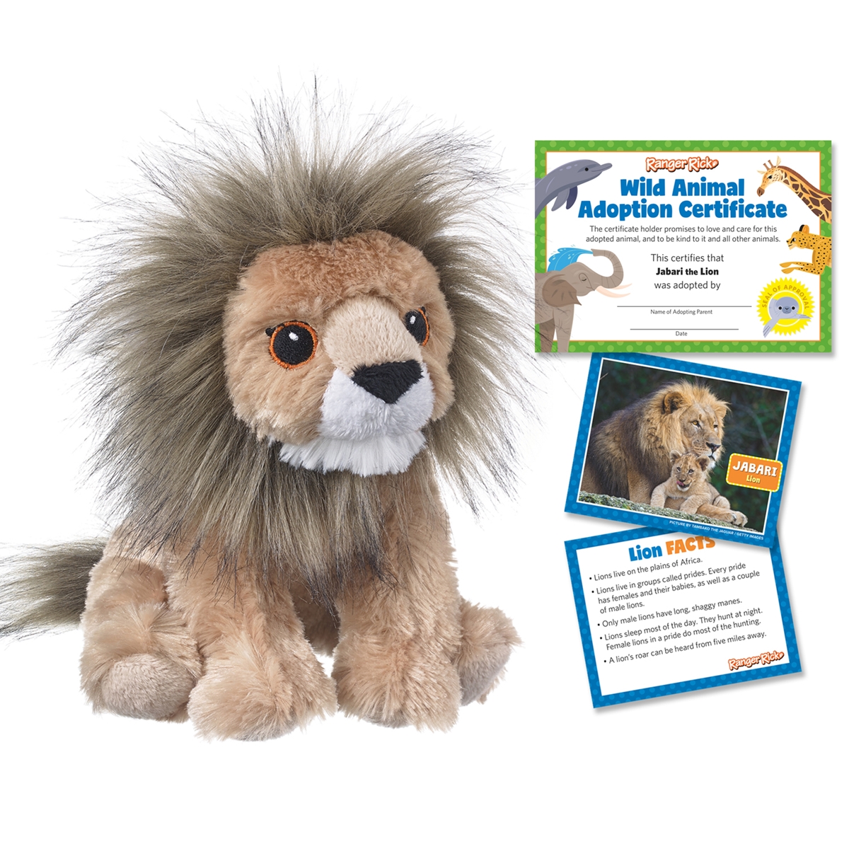 Ranger Rick Eco-Friendly Adoption Kit - Lion