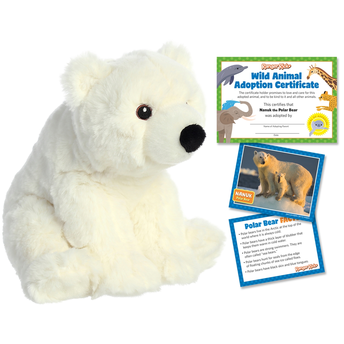 Ranger Rick Eco Friendly Adoption Kit Polar Bear