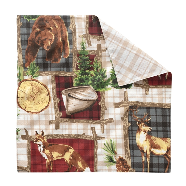 Alternate view: of Rustic Cabin Cloth Napkins