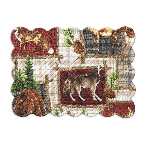 Alternate view:ALT1 of Rustic Cabin Placemat Set