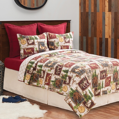 Rustic Cabin Quilted Comforter Set