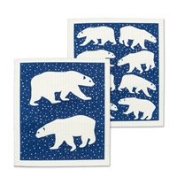 Polar Bear Swedish Dish Cloth Set