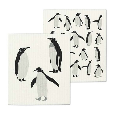 Penguin Family Swedish Dish Cloth Set