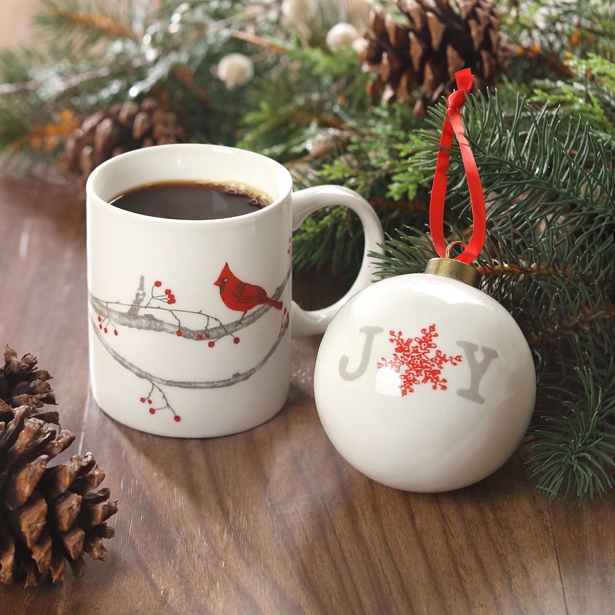Winter Scenes Mug and Ornament Set