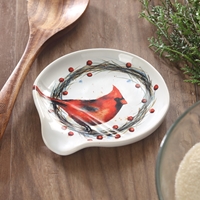 Cardinal Wreath Spoon Rest - 455092