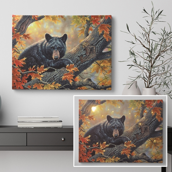 Alternate view: of Light-up Bear Canvas Print