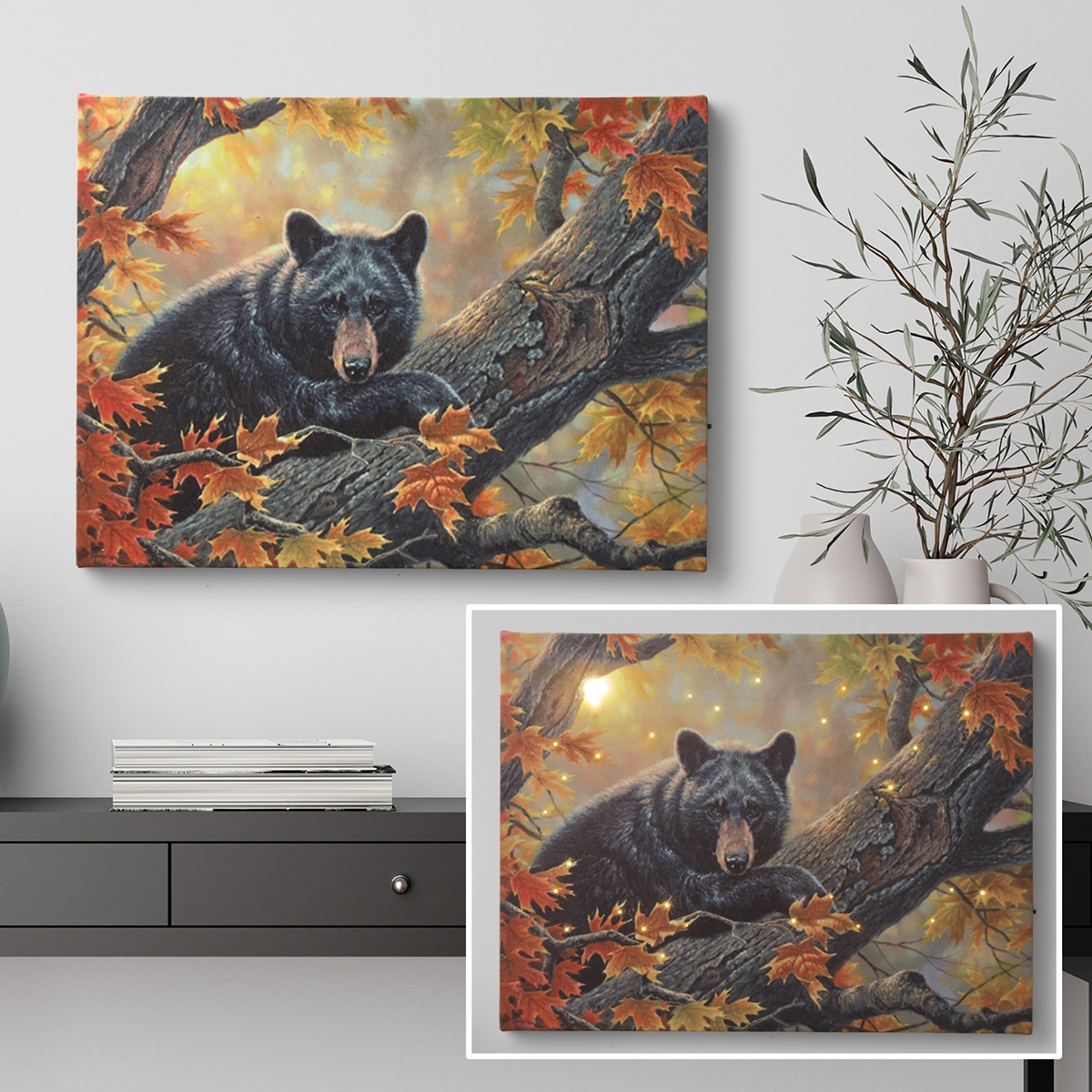 Light-up Bear Canvas Print