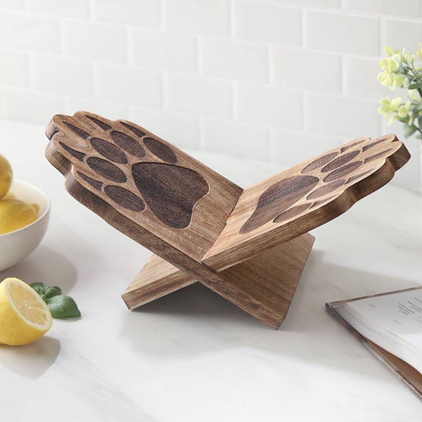 Alternate view: of Bear Paw Cookbook Stand