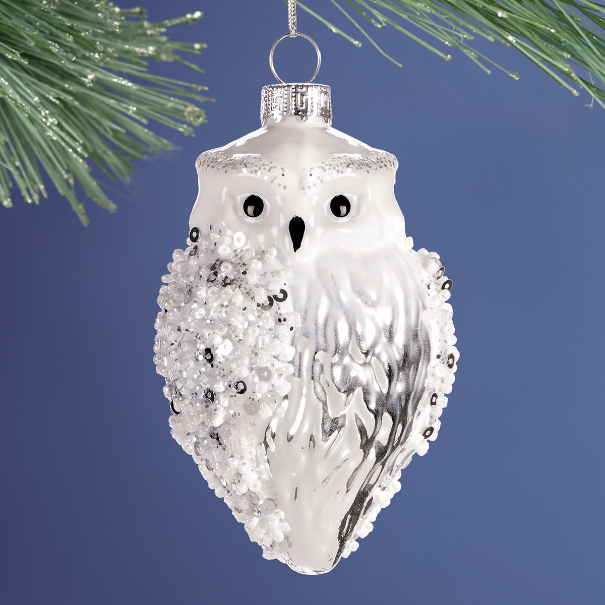 Owl Glass Ornament