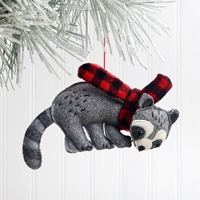 Raccoon Plush Ornament - 500133