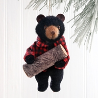 Bear Plush Ornament - 500134
