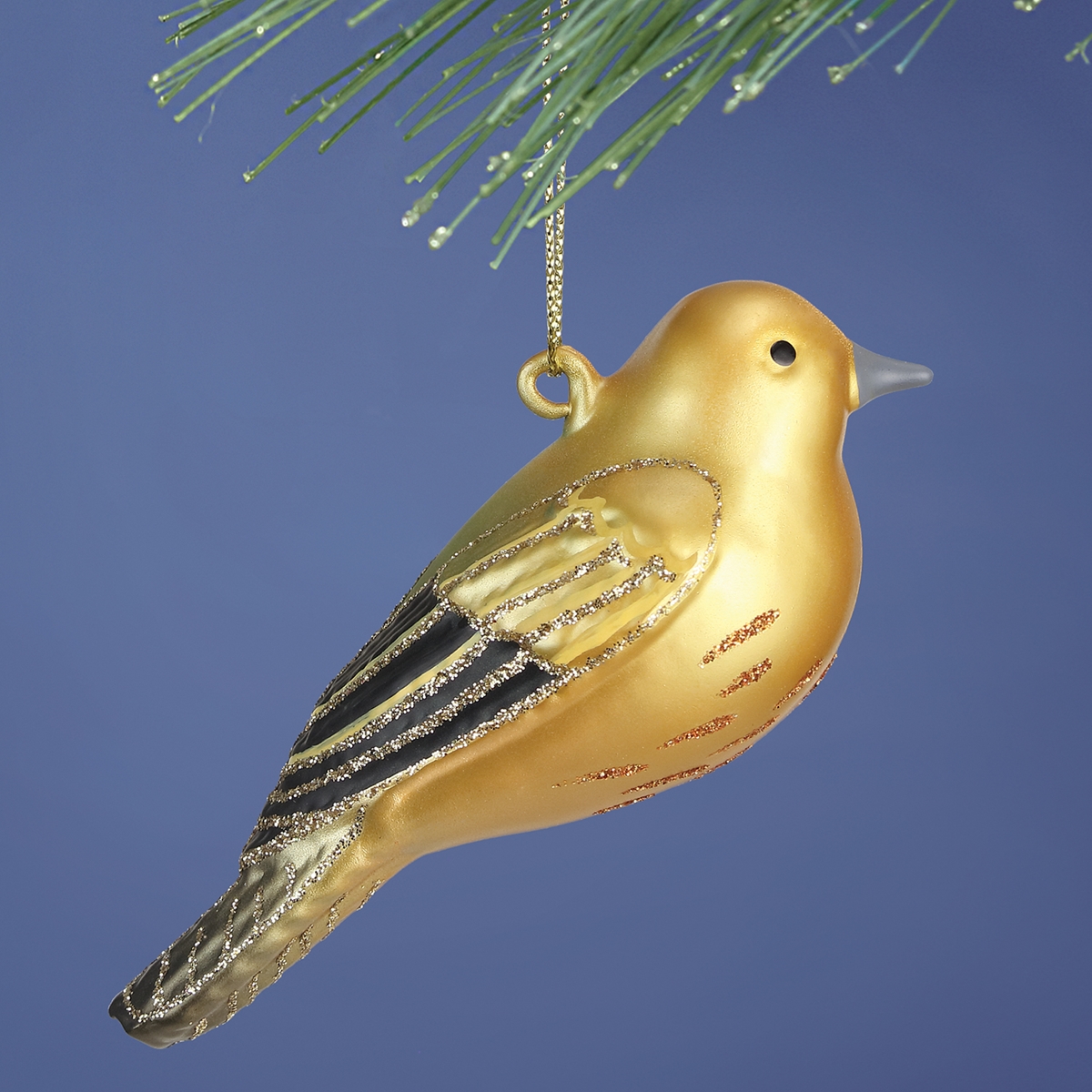 Yellow Warbler Glass Ornament