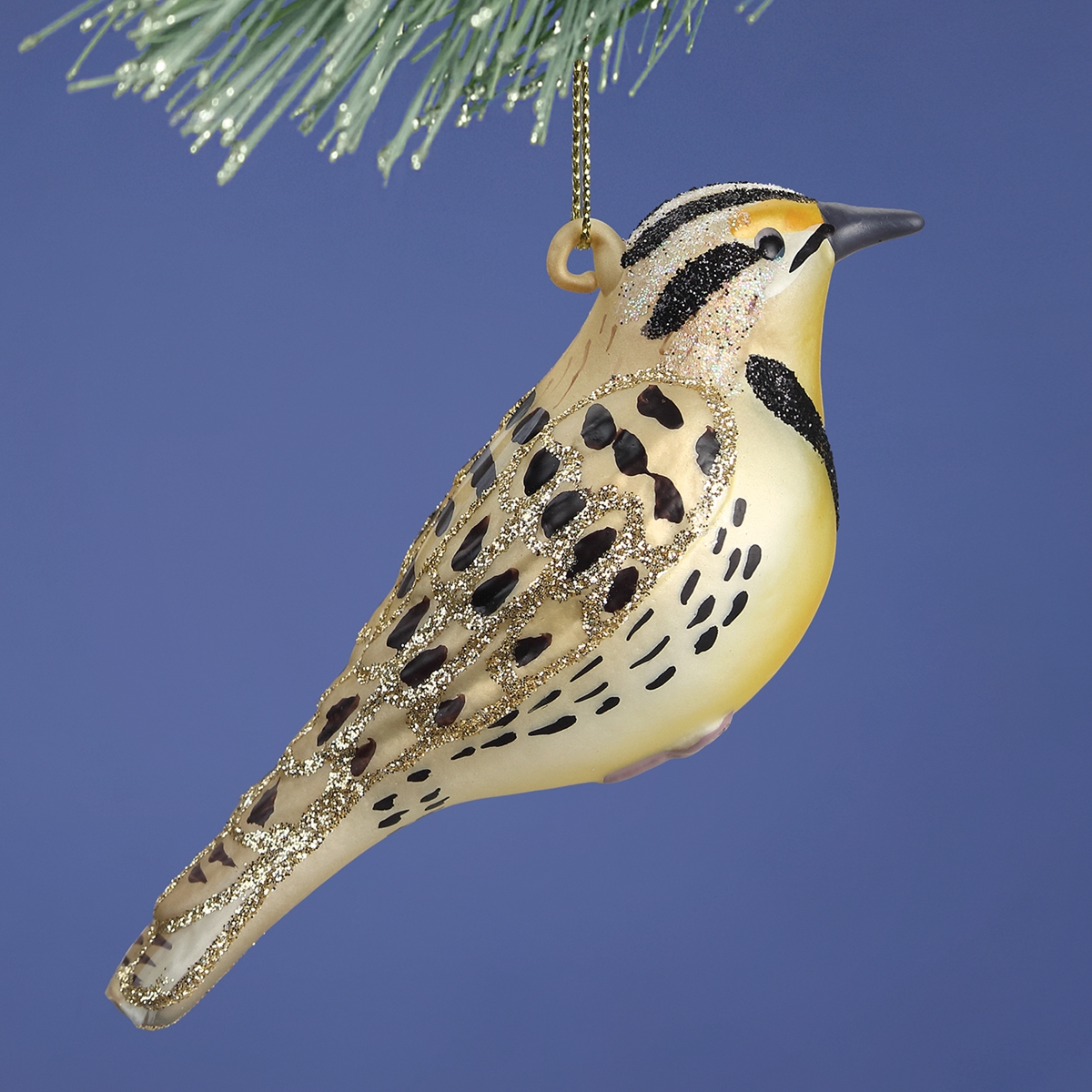 Meadowlark Glass Ornament