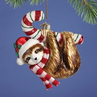 Sloth Glass Ornament - 500140