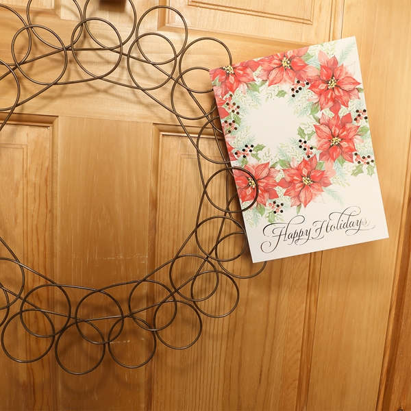 Alternate view:ALT2 of Spiral Wreath Greeting Card Holder