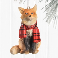 Fox with Scarf Ornament - 550096