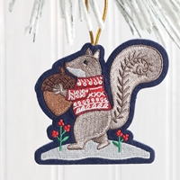 Squirrel Woodland Felt Ornament - 550109
