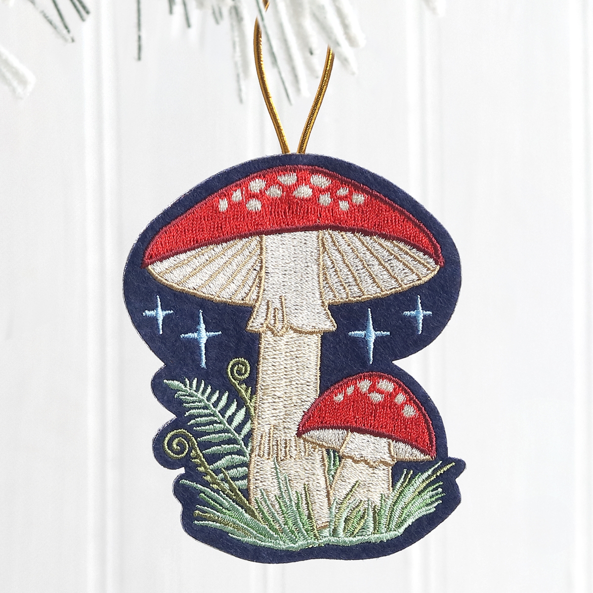 Mushroom Woodland Felt Ornament