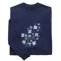 Snowy Floral Sweatshirt - 600164