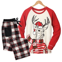 Deer Christmas Pajama Set - 690104