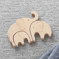 Elephant Family Wooden Puzzle