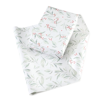 Watercolor Greenery Wrapping Paper