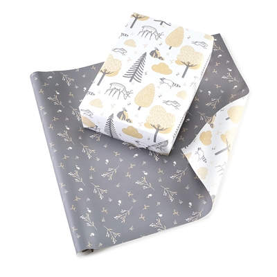 Wildlife Trees Wrapping Paper