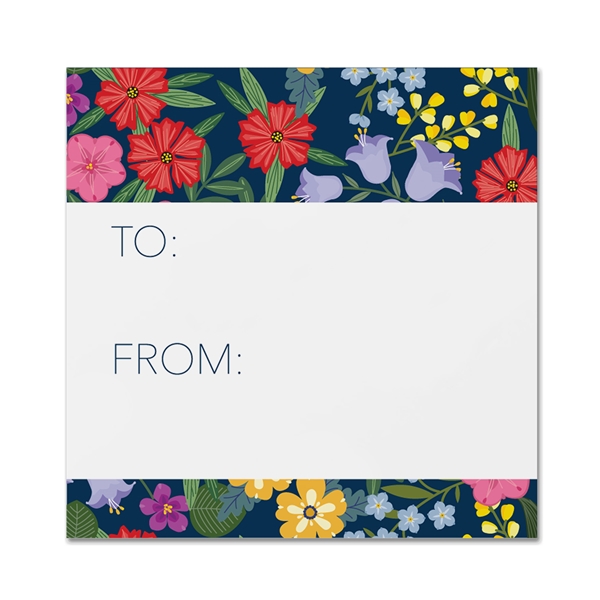 Alternate view: of Floral Gift Tag