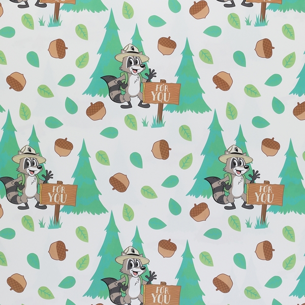 Alternate view:ALT1 of Ranger Rick Wrapping Paper