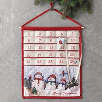 Jolly Snowman Fabric Countdown Calendar - 550066