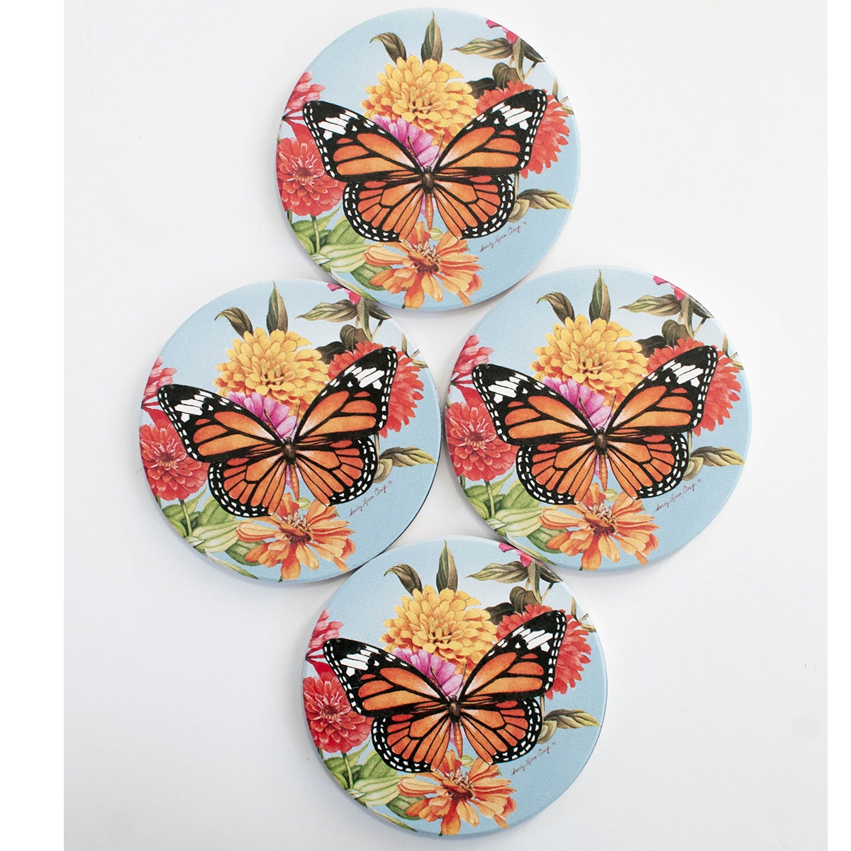 Beautiful Monarchs Coasters