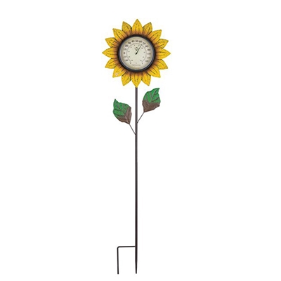 Sunflower Thermometer Stake