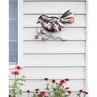 Recycled Metal Bird Wall Art
