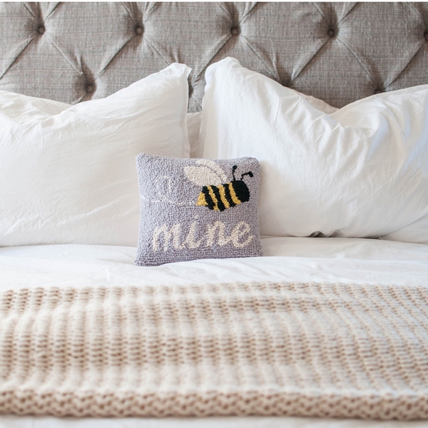 Alternate view:Lifestyle of Bee Mine Hook Pillow