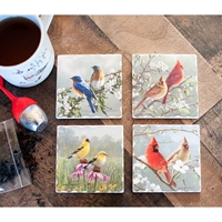 Beautiful Songbirds Coaster Set/4 - 455113