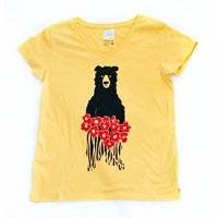Bear Flowers Short Sleeve Tee - 653106