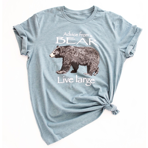 Alternate view:White of Advice from a Bear Tee