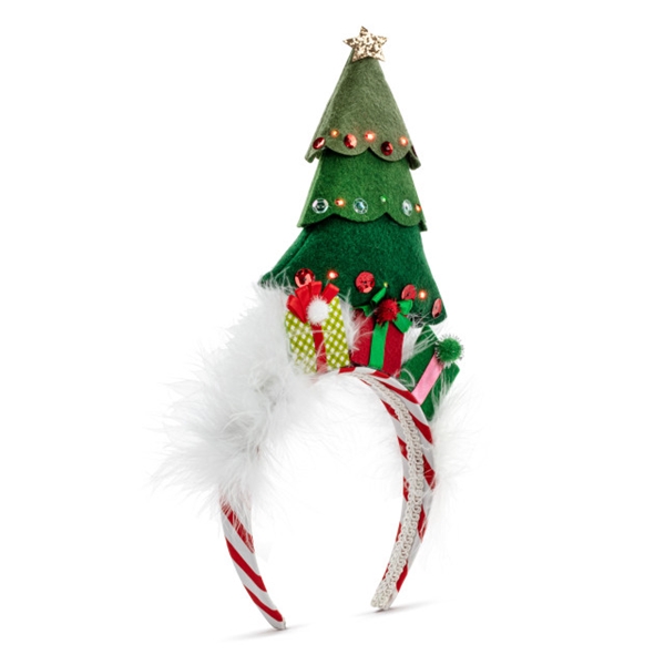 Alternate view:ALT2 of Lit Christmas Tree Headband