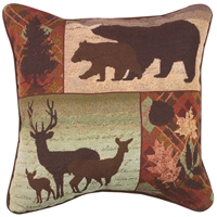 Wildlife Patchwork Pillow - 400155