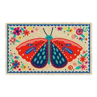 Folk Art Butterfly Doormat - 410091