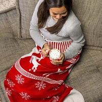 Red Wearable Stocking Blanket - 430049