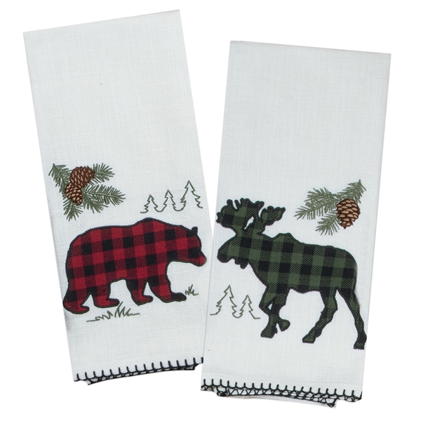 Cumberland Moose Tea Towel Set of 3 19x28