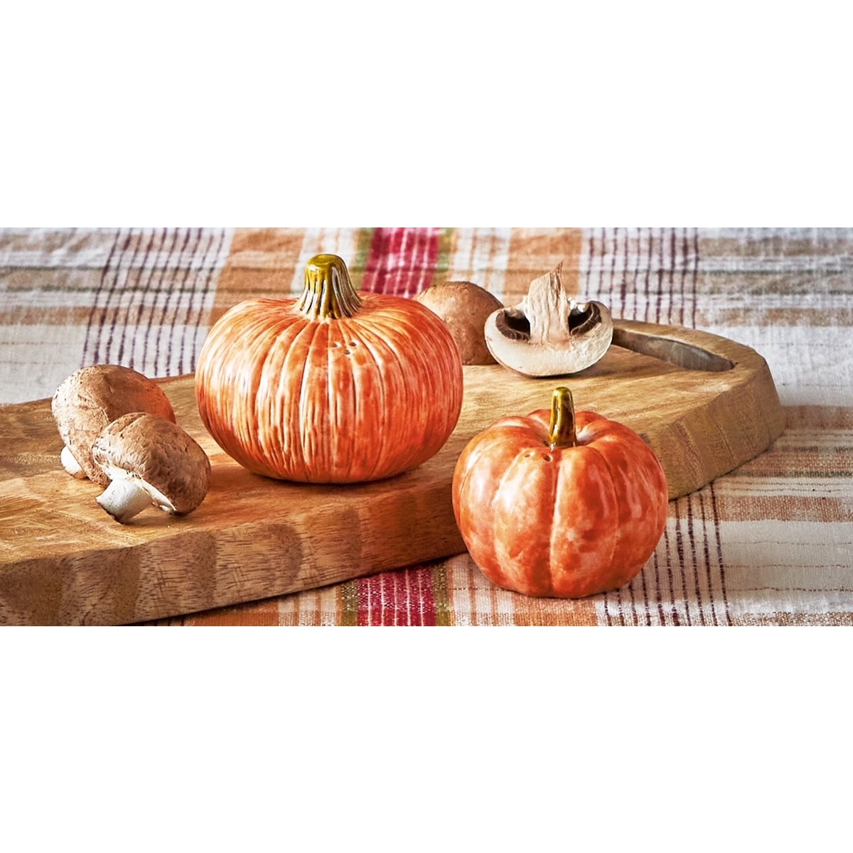 Pale Pumpkin Salt and Pepper Shakers