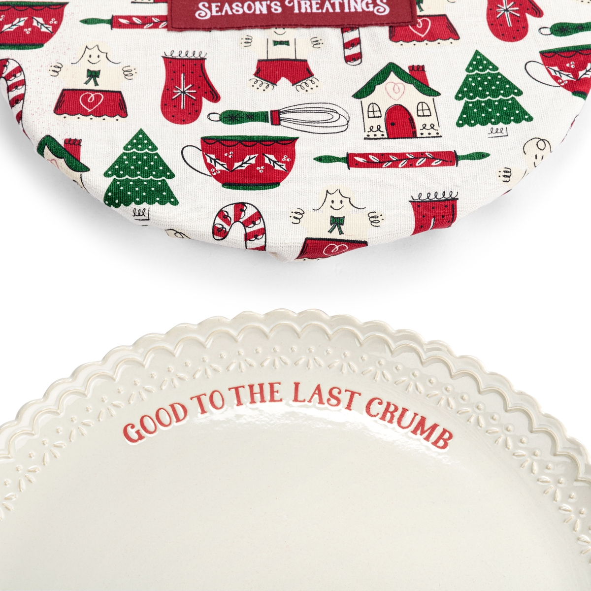 Seasons Treatings Cookie Plate and Plate Cover