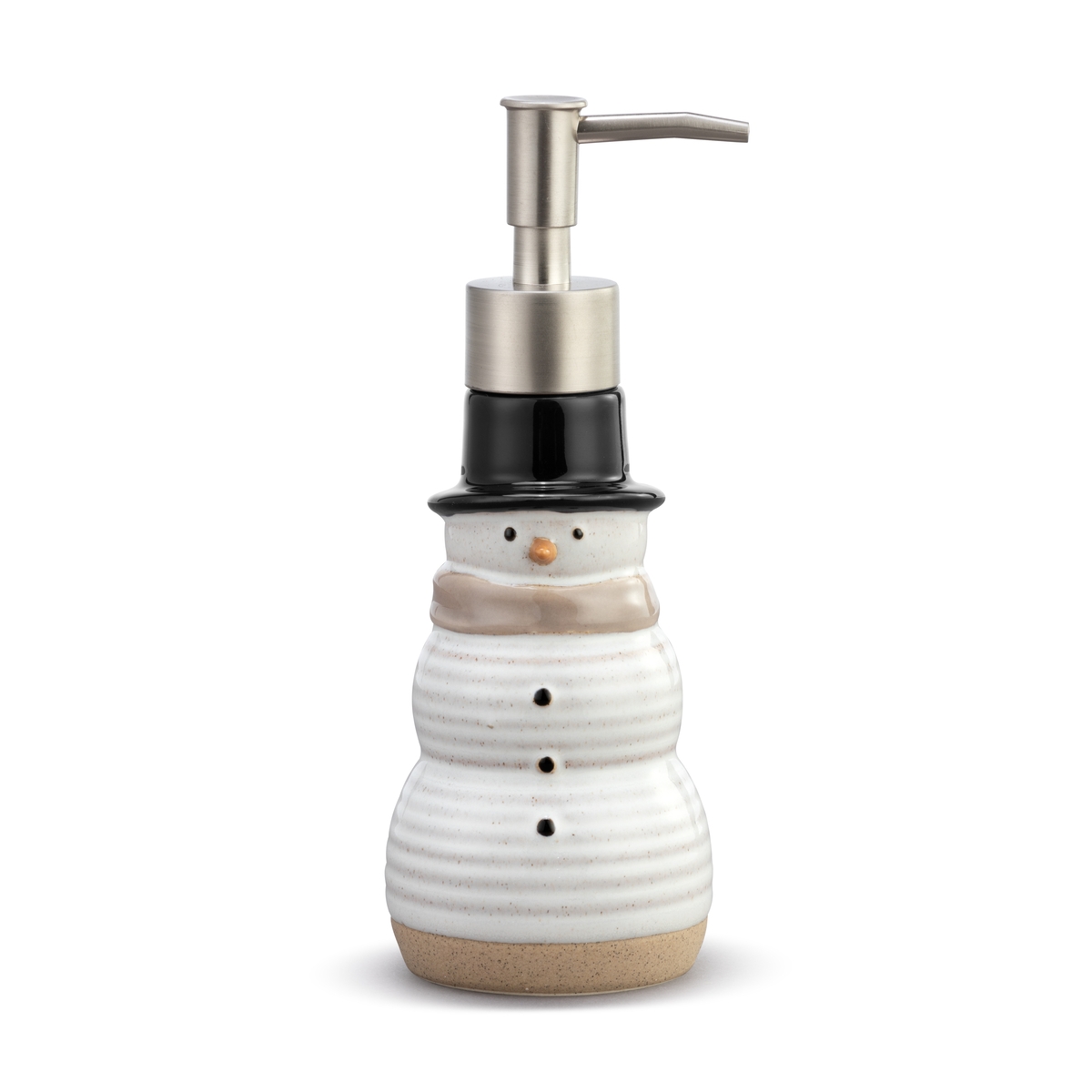Snowman Ceramic Soap Pump