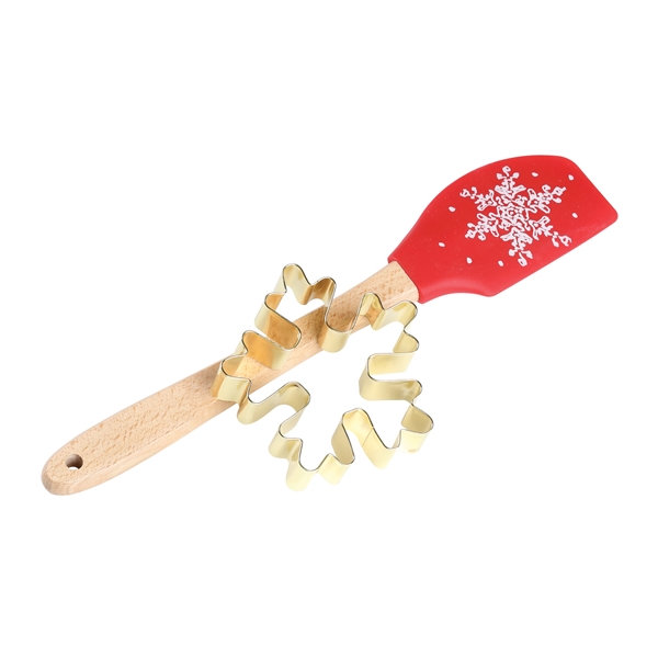 Alternate view:ALT2 of Snowflake Spatula Set